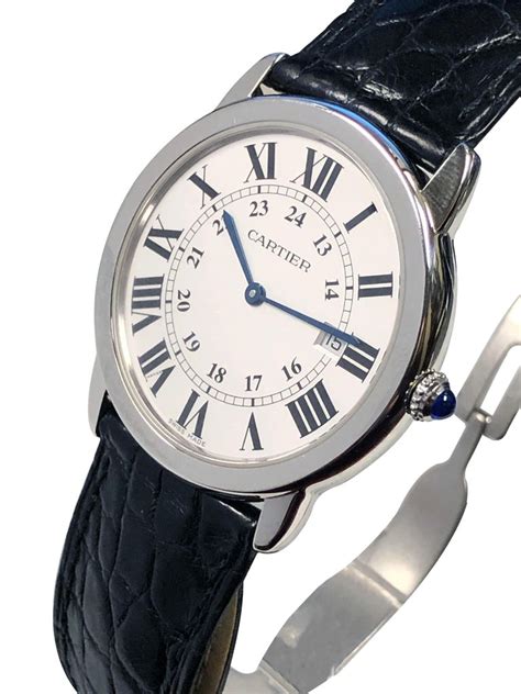 cartier ronde solo on wrist|cartier ronde solo for sale.